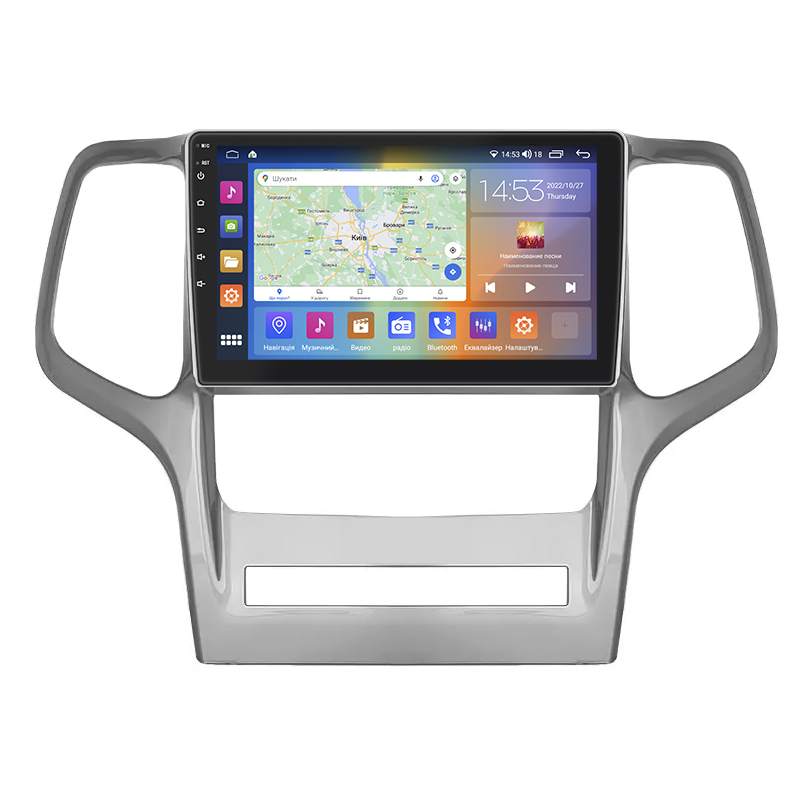 Штатная магнитола Lesko для Jeep Grand Cherokee IV (WK2) 2010-2013 экран 9" 2/32Gb CarPlay 4G Wi-Fi GPS Prime