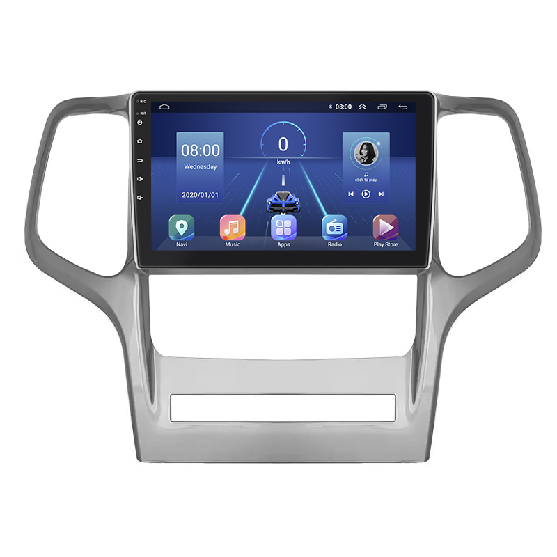 Штатная магнитола Lesko для Jeep Grand Cherokee IV (WK2) 2010-2013 экран 9" 2/32Gb 4G Wi-Fi GPS Top