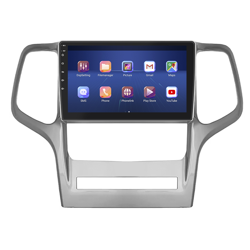 Штатная магнитола Lesko для Jeep Grand Cherokee IV (WK2) 2010-2013 экран 9" 2/32Gb 4G Wi-Fi GPS Top