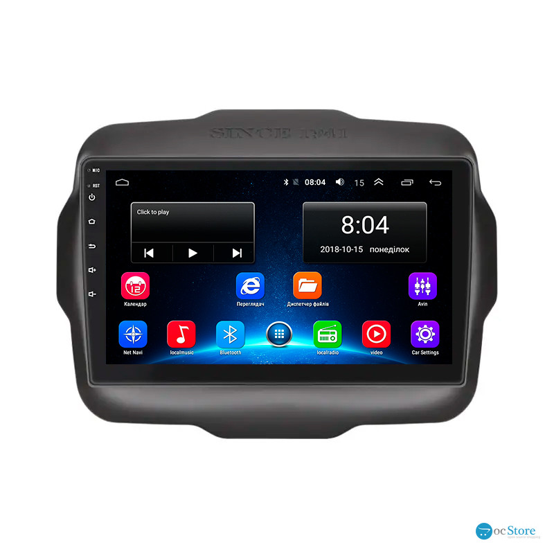 Штатная магнитола Lesko для Jeep Renegade I 2014-2019 экран 9" 2/32Gb Wi-Fi GPS Base