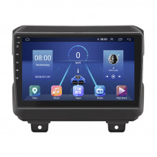 Штатная магнитола Lesko для Jeep Wrangler IV (JL) 2017-н.в. экран 9" 4/64Gb 4G Wi-Fi GPS Top