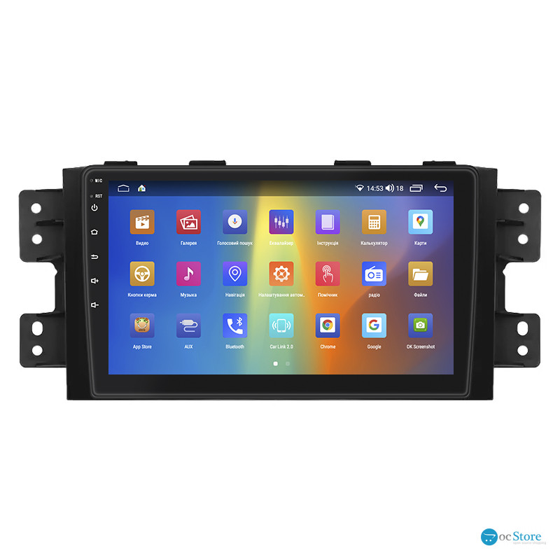 Штатная магнитола Lesko для Kia Borrego I 2008-2011 экран 9" 4/64Gb CarPlay 4G Wi-Fi GPS Prime