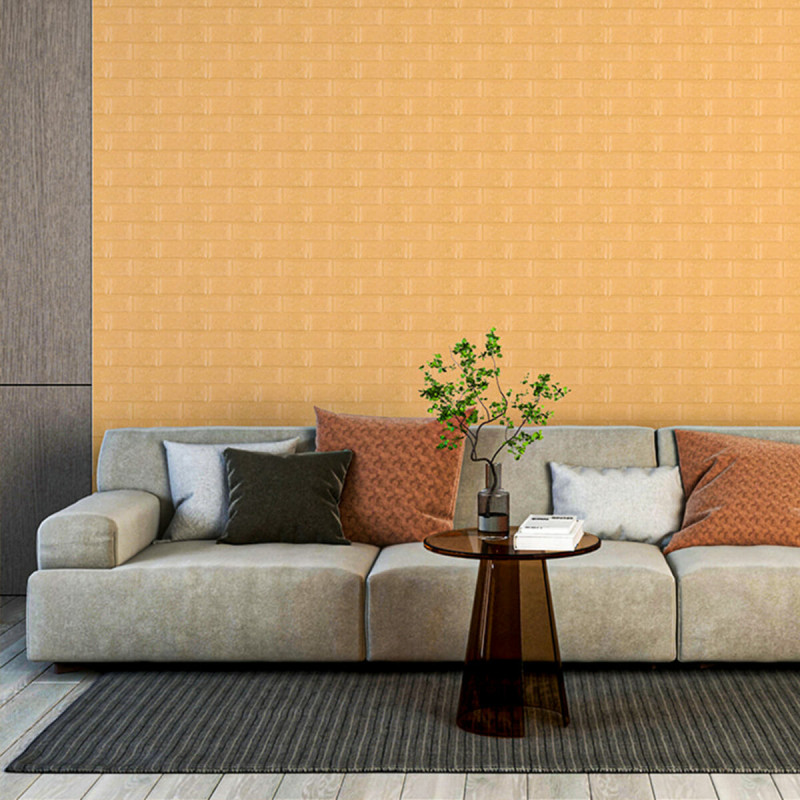 3D панель самоклеюча 700х770х5мм цегла Жовто-пісочний (009-5) SW-00000028