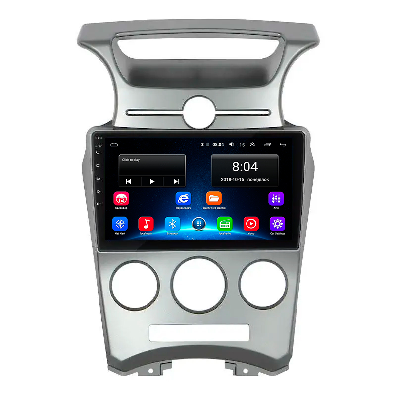 Штатная магнитола Lesko для Kia Carens II (UN) 2006-2012 экран 9" 2/32Gb Wi-Fi GPS Base