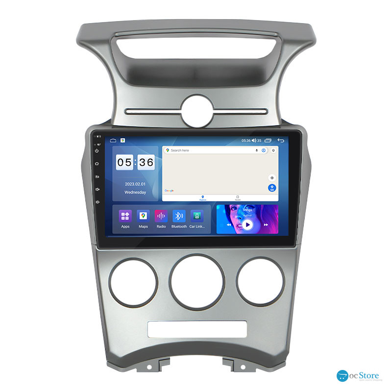 Штатная магнитола Lesko для Kia Carens II (UN) 2006-2012 экран 9" 2/32Gb CarPlay 4G Wi-Fi GPS Prime