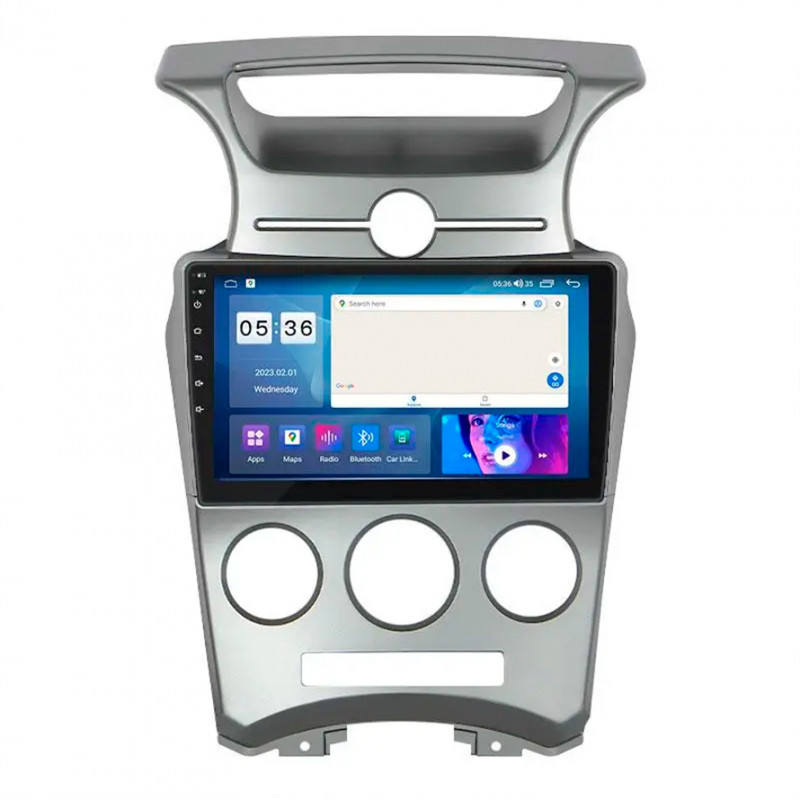 Штатная магнитола Lesko для Kia Carens II (UN) 2006-2012 экран 9" 4/64Gb CarPlay 4G Wi-Fi GPS Prime