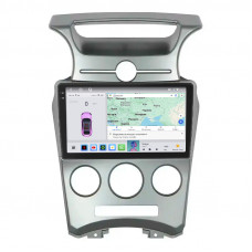 Штатная магнитола Lesko для Kia Carens II (UN) 2006-2012 экран 9" 4/64 QLED CarPlay 4G Wi-Fi GPS 360 Prime