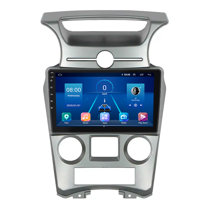 Штатная магнитола Lesko для Kia Carens II (UN) Auto AC 2006-2012 экран 9" 4/64Gb 4G Wi-Fi GPS Top