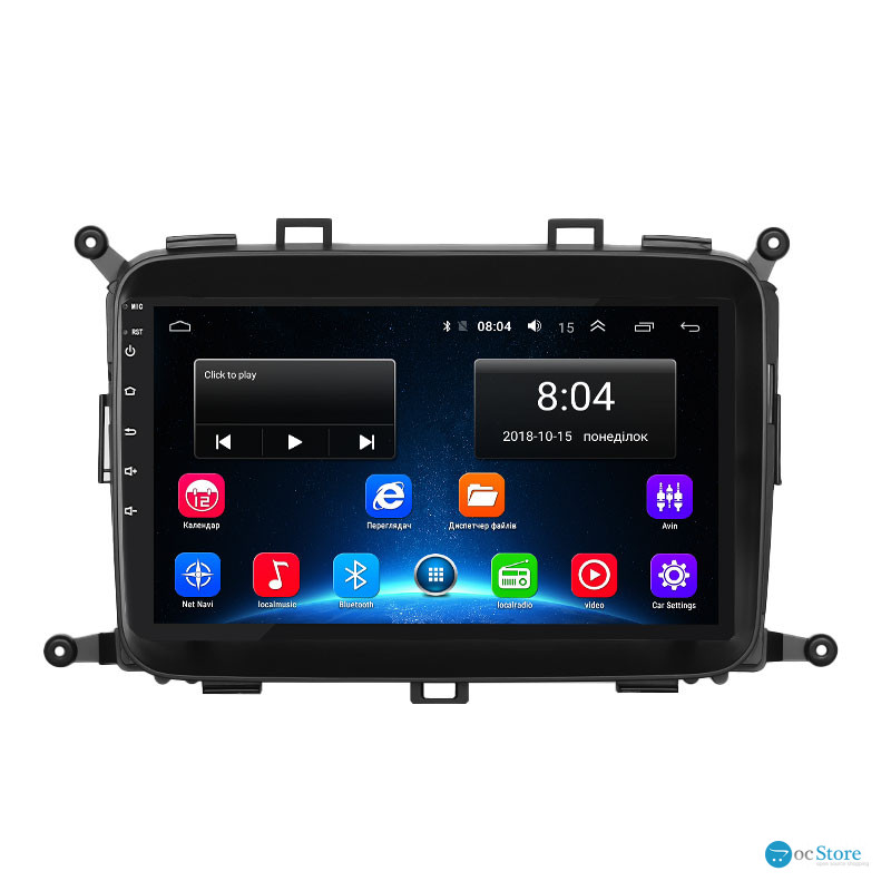 Штатная магнитола Lesko для Kia Carens III (RP) 2013-2019 экран 9" 2/32Gb Wi-Fi GPS Base