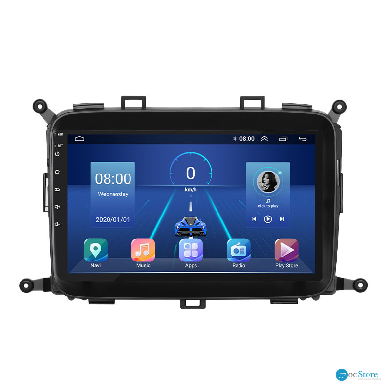 Штатная магнитола Lesko для Kia Carens III (RP) 2013-2019 экран 9" 2/32Gb 4G Wi-Fi GPS Top
