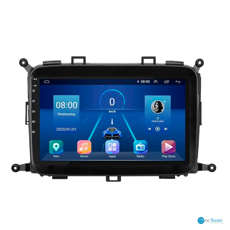 Штатная магнитола Lesko для Kia Carens III (RP) 2013-2019 экран 9" 6/128Gb 4G Wi-Fi GPS Top