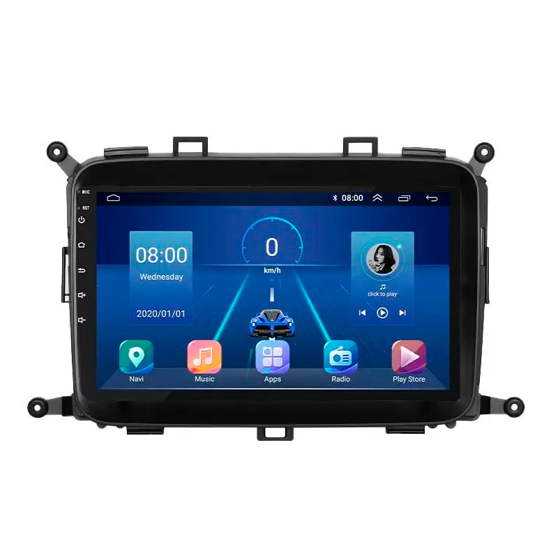 Штатная магнитола Lesko для Kia Carens III (RP) 2013-2019 экран 9" 6/128Gb 4G Wi-Fi GPS Top