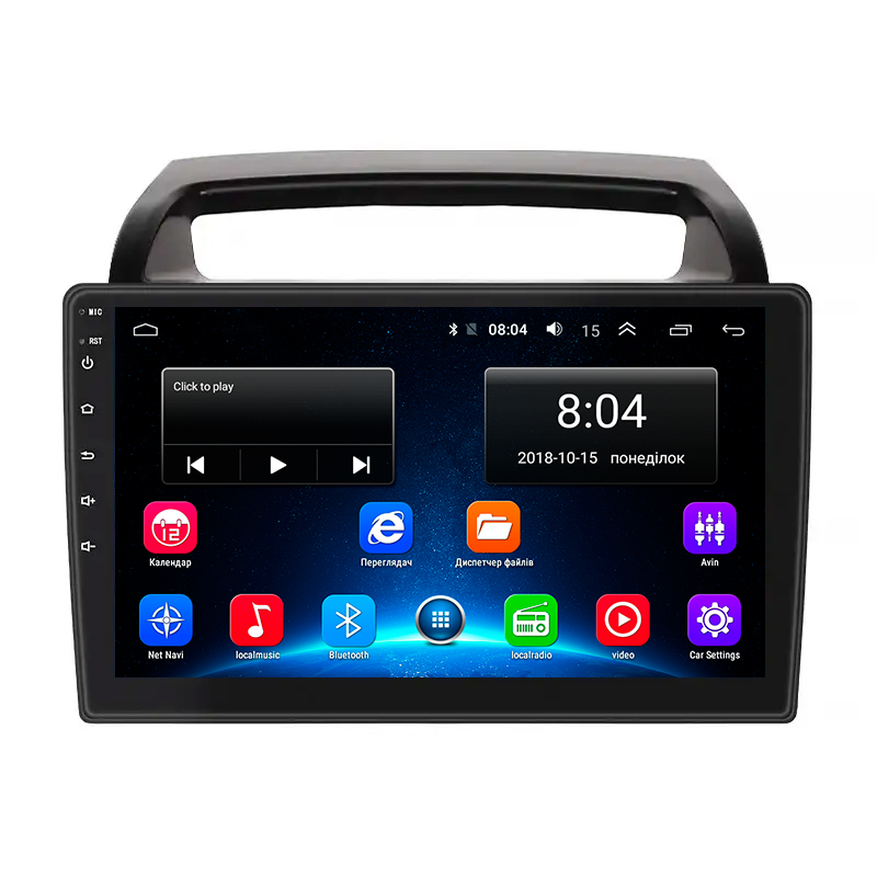 Штатная магнитола Lesko для Kia Carnival II 2006-2014 экран 9" 2/32Gb Wi-Fi GPS Base