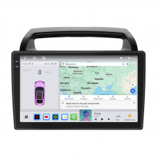 Штатная магнитола Lesko для Kia Carnival II 2006-2014 экран 9" 4/64 QLED CarPlay 4G Wi-Fi GPS 360 Prime