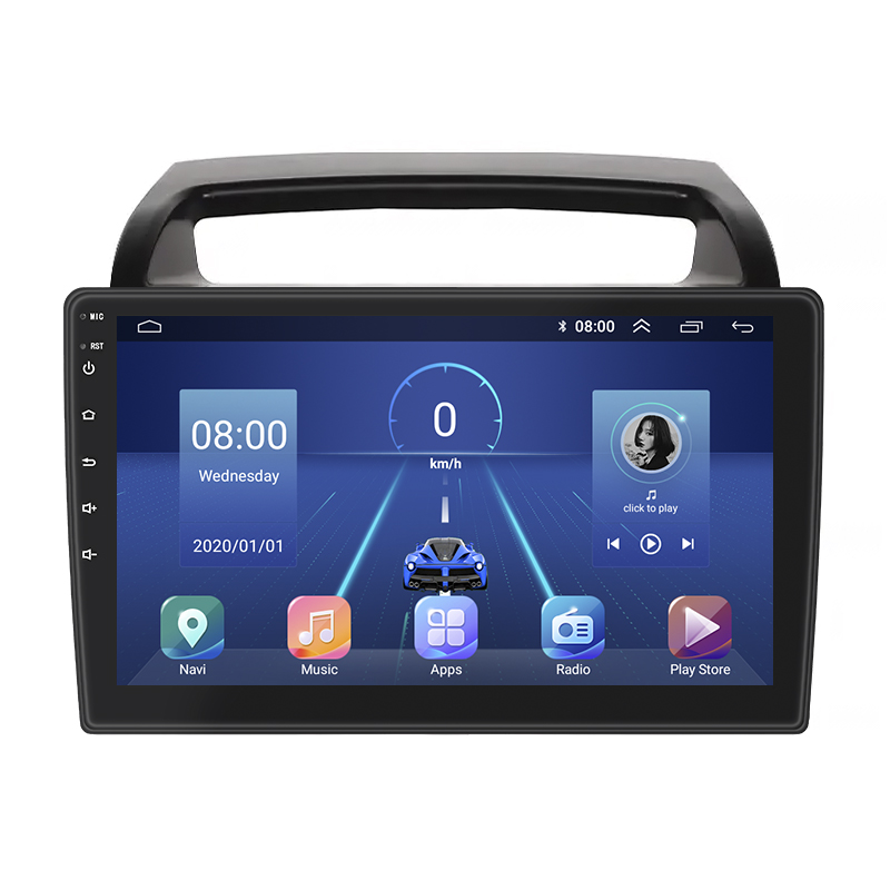 Штатная магнитола Lesko для Kia Carnival II 2006-2014 экран 9" 6/128Gb 4G Wi-Fi GPS Top