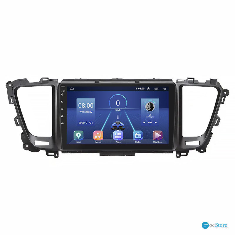 Штатная магнитола Lesko для Kia Carnival III 2014-2021 экран 9" 2/32Gb 4G Wi-Fi GPS Top