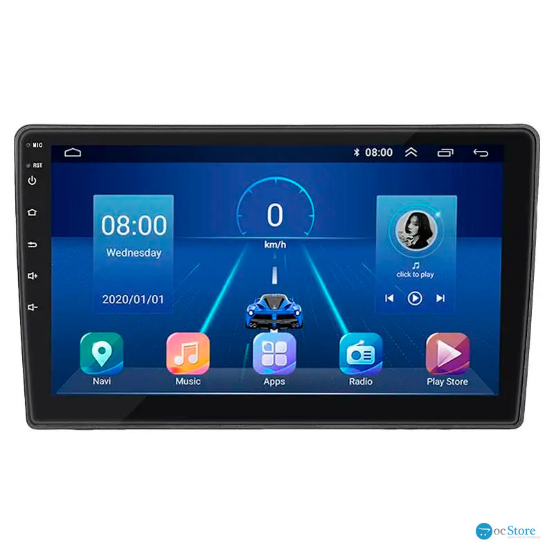 Штатная магнитола Lesko для Kia Ceed I Рестайлинг 2010-2012 экран 9" 6/128Gb 4G Wi-Fi GPS Top