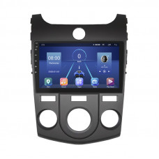 Штатная магнитола Lesko для Kia Cerato II Manual AC 2008-2013 экран 9" 4/64Gb 4G Wi-Fi GPS Top