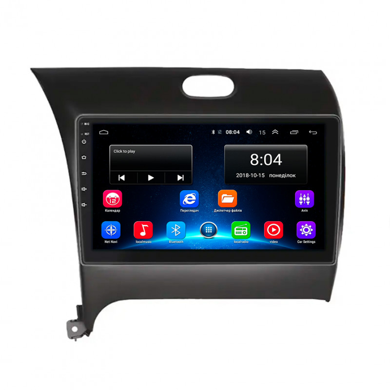 Штатная магнитола Lesko для Kia Cerato III 2013-2016 экран 9" 2/32Gb Wi-Fi GPS Base