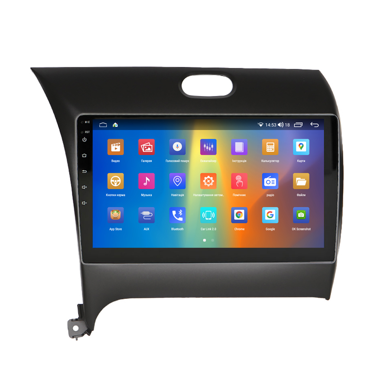 Штатная магнитола Lesko для Kia Cerato III Рестайлинг (Classic) 2016-2020 экран 9" 2/32Gb CarPlay 4G Wi-Fi GPS Prime