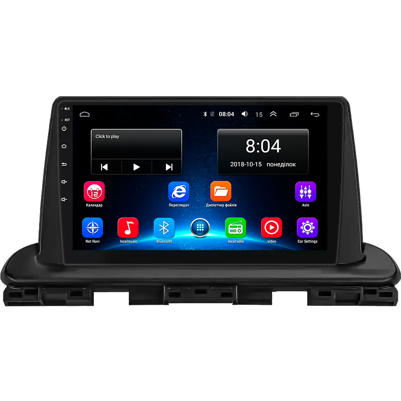 Штатная магнитола Lesko для Kia Cerato IV Рестайлинг 2021-н.в. экран 9" 2/32Gb Wi-Fi GPS Base