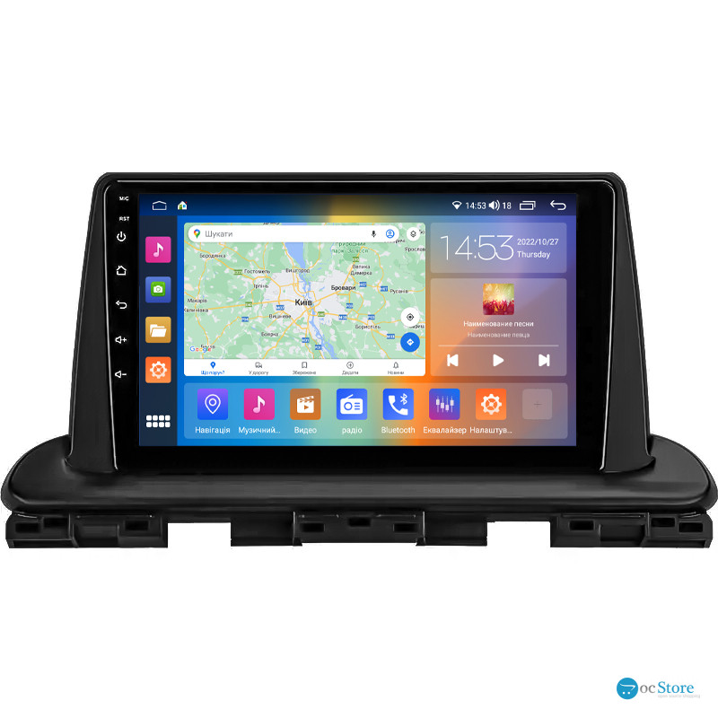 Штатная магнитола Lesko для Kia Cerato IV Рестайлинг 2021-н.в. экран 9" 4/64Gb CarPlay 4G Wi-Fi GPS Prime