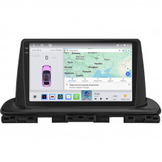 Штатная магнитола Lesko для Kia Cerato IV Рестайлинг 2021-н.в. экран 9" 4/64 QLED CarPlay 4G Wi-Fi GPS 360 Prime