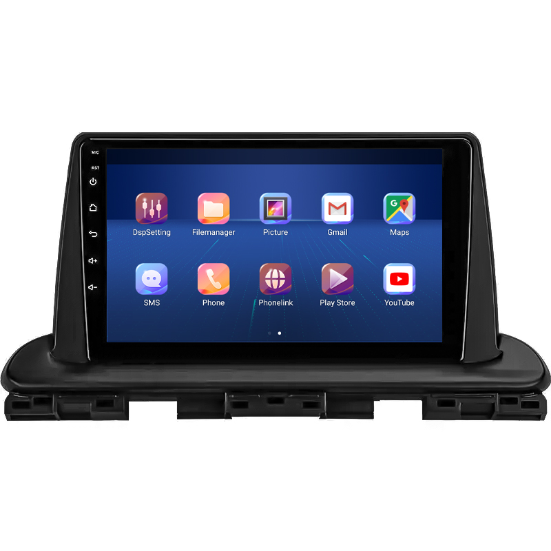 Штатная магнитола Lesko для Kia Cerato IV Рестайлинг 2021-н.в. экран 9" 2/32Gb 4G Wi-Fi GPS Top