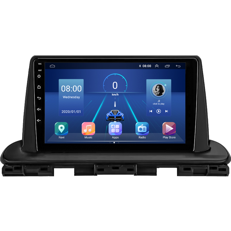 Штатная магнитола Lesko для Kia Cerato IV Рестайлинг 2021-н.в. экран 9" 4/64Gb 4G Wi-Fi GPS Top