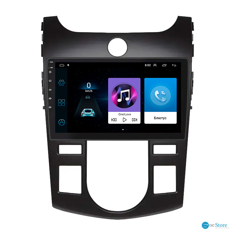 Штатная магнитола Lesko для Kia Forte I 2008-2013 экран 9" 1/16Gb Wi-Fi GPS Base