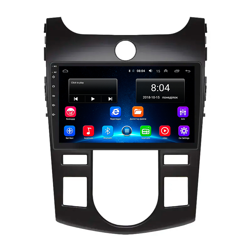 Штатная магнитола Lesko для Kia Forte I 2008-2013 экран 9" 2/32Gb Wi-Fi GPS Base