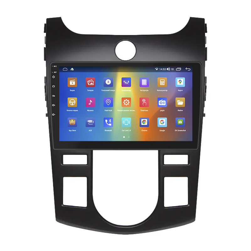 Штатная магнитола Lesko для Kia Forte I 2008-2013 экран 9" 2/32Gb CarPlay 4G Wi-Fi GPS Prime