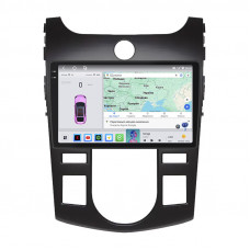 Штатная магнитола Lesko для Kia Forte I 2008-2013 экран 9" 4/64 QLED CarPlay 4G Wi-Fi GPS 360 Prime