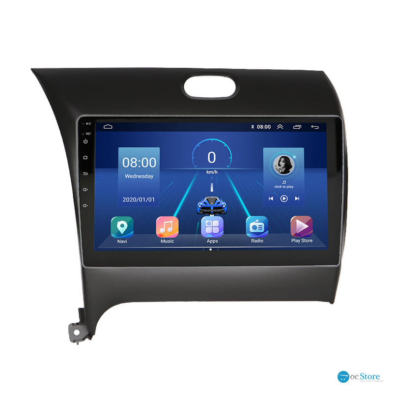 Штатная магнитола Lesko для Kia Forte II 2013-2016 экран 9" 4/64Gb 4G Wi-Fi GPS Top