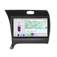 Штатная магнитола Lesko для Kia Forte II Рестайлинг 2016-2018 экран 9" 4/64 QLED CarPlay 4G Wi-Fi GPS 360 Prime