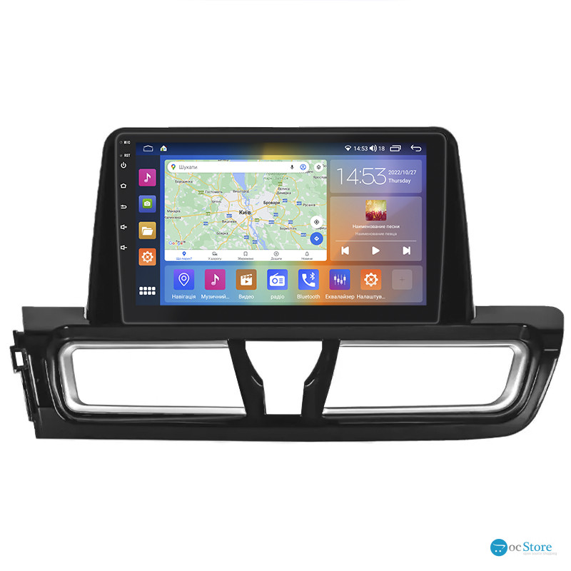 Штатная магнитола Lesko для Kia Forte III 2018-2021 экран 9" 4/64Gb CarPlay 4G Wi-Fi GPS Prime