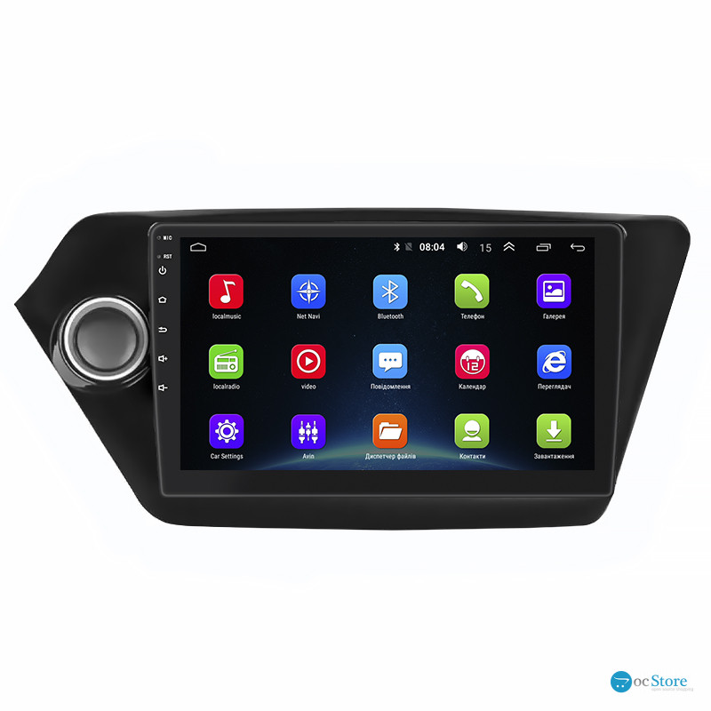 Штатная магнитола Lesko для Kia K2 III (QB) 2011-2017 экран 9" 2/32Gb Wi-Fi GPS Base
