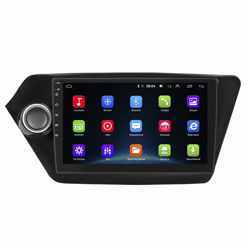 Штатная магнитола Lesko для Kia K2 III (QB) 2011-2017 экран 9" 2/32Gb Wi-Fi GPS Base