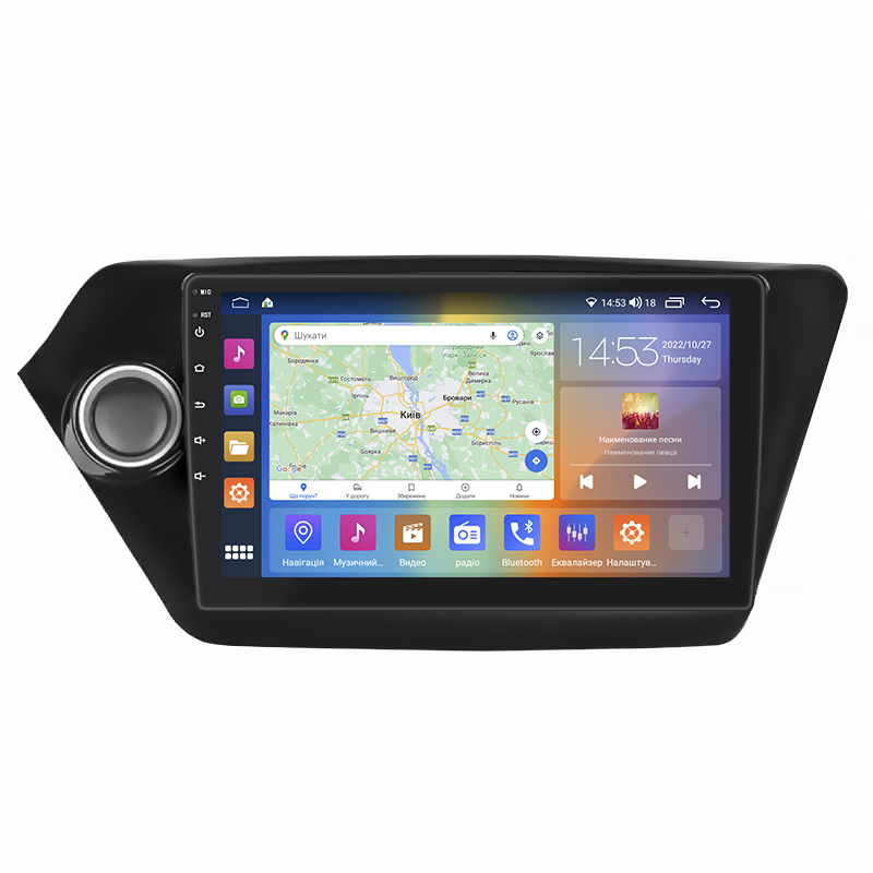 Штатная магнитола Lesko для Kia K2 III (QB) 2011-2017 экран 9" 4/64Gb CarPlay 4G Wi-Fi GPS Prime