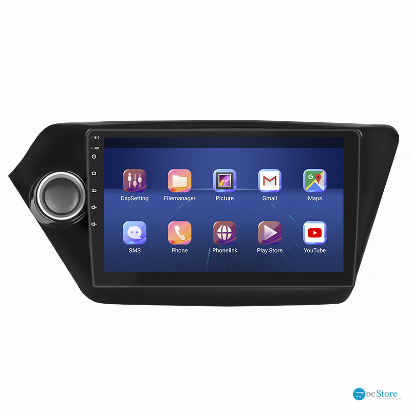 Штатная магнитола Lesko для Kia K2 III (QB) 2011-2017 экран 9" 4/64Gb 4G Wi-Fi GPS Top