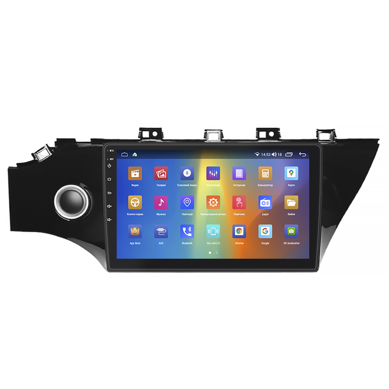 Штатная магнитола Lesko для Kia K2 IV (FB) 2017-н.в. экран 10" 2/32Gb CarPlay 4G Wi-Fi GPS Prime