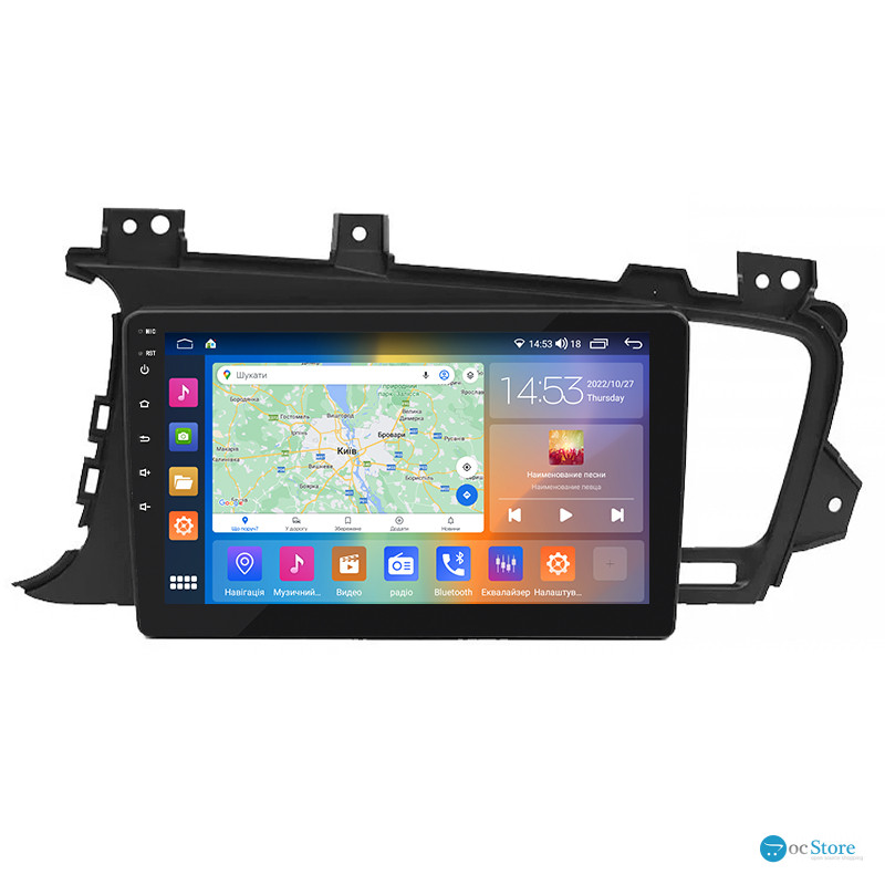 Штатная магнитола Lesko для Kia K5 I 2010-2013 экран 9" 2/32Gb CarPlay 4G Wi-Fi GPS Prime