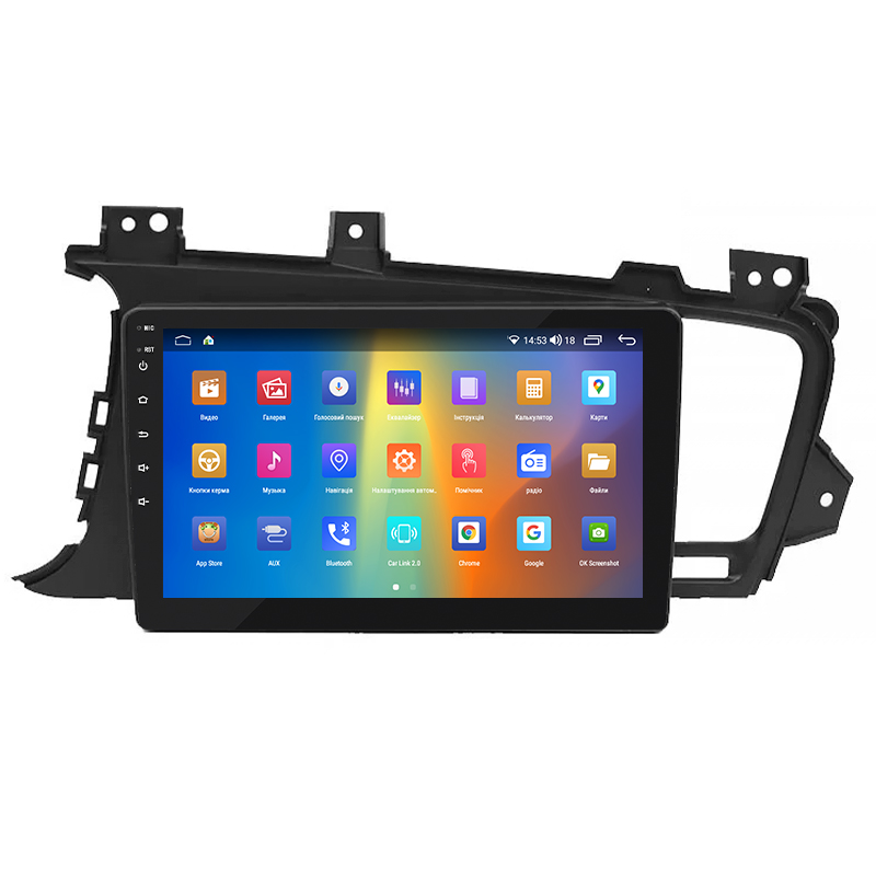 Штатная магнитола Lesko для Kia K5 I 2010-2013 экран 9" 2/32Gb CarPlay 4G Wi-Fi GPS Prime