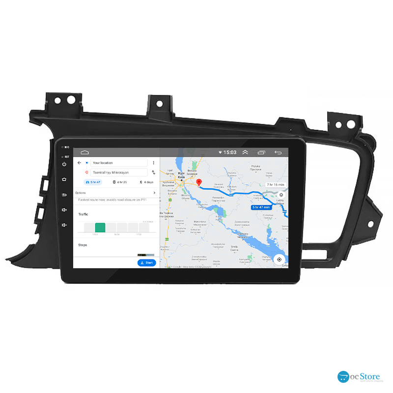 Штатная магнитола Lesko для Kia K5 I 2010-2013 экран 9" 2/32Gb 4G Wi-Fi GPS Top