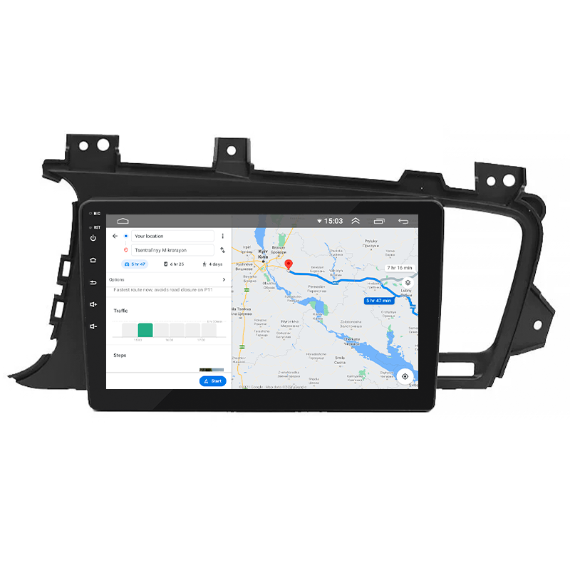 Штатная магнитола Lesko для Kia K5 I 2010-2013 экран 9" 2/32Gb 4G Wi-Fi GPS Top