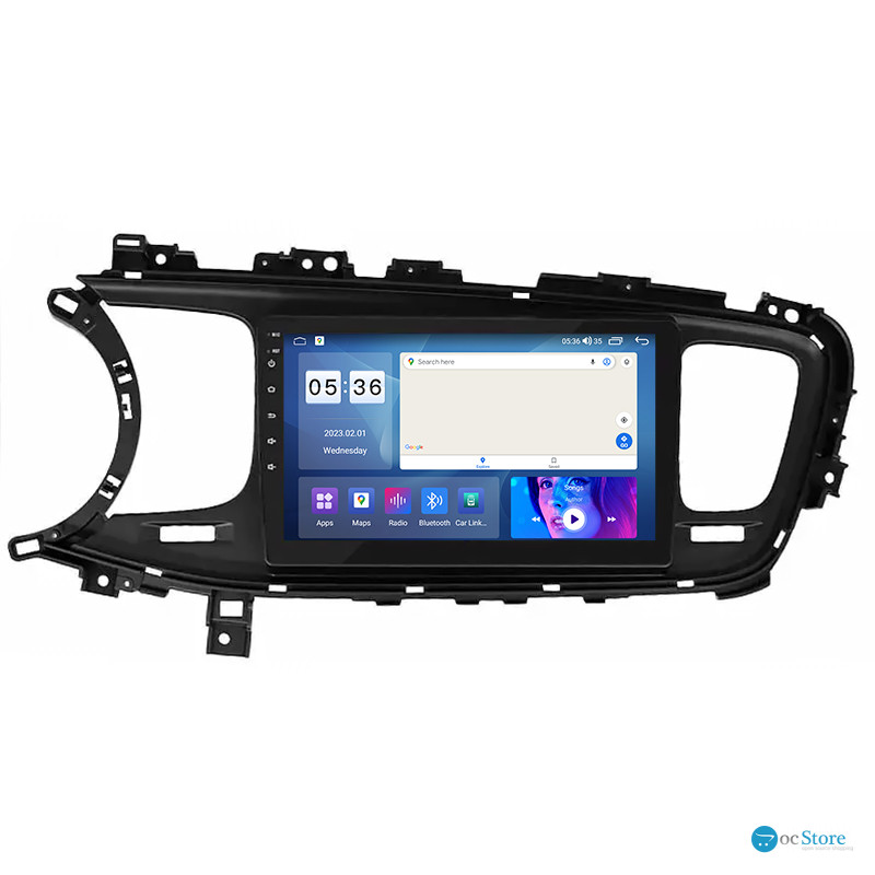 Штатная магнитола Lesko для Kia K5 I Рестайлинг 2013-2015 экран 9" 2/32Gb CarPlay 4G Wi-Fi GPS Prime