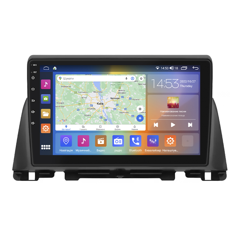 Штатная магнитола Lesko для Kia K5 II 2015-2020 экран 10" 4/64Gb CarPlay 4G Wi-Fi GPS Prime