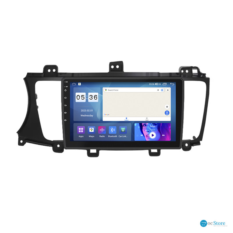 Штатная магнитола Lesko для Kia K7 VG (I) Рестайлинг 2012-2015 экран 9" 2/32Gb CarPlay 4G Wi-Fi GPS Prime