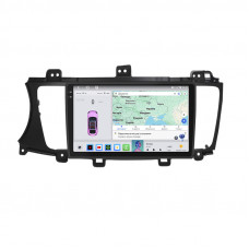 Штатная магнитола Lesko для Kia K7 VG (I) Рестайлинг 2012-2015 экран 9" 4/64 QLED CarPlay 4G Wi-Fi GPS 360 Prime