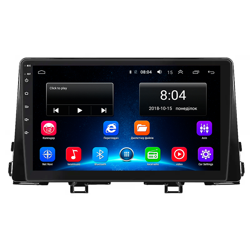 Штатная магнитола Lesko для Kia Morning III 2017-н.в. экран 9" 2/32Gb Wi-Fi GPS Base